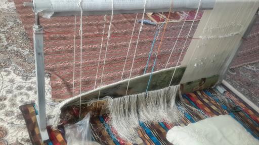 عکس کارگاه قالی بافی حازم