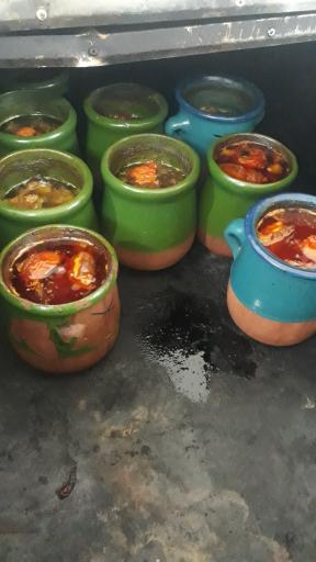 عکس کباب ذغالی و دیزی سنگی بابا قاسم