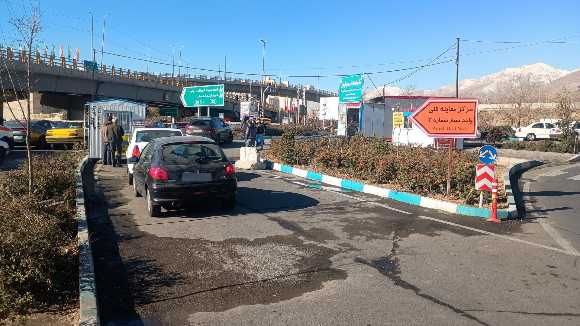 عکس معاینه فنی بلوار ارتش