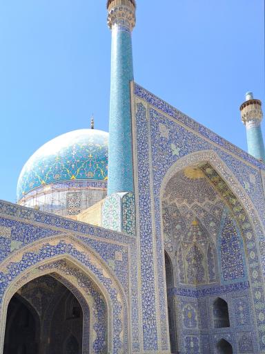 ایوان فیروزه مسجد جامع عباسی