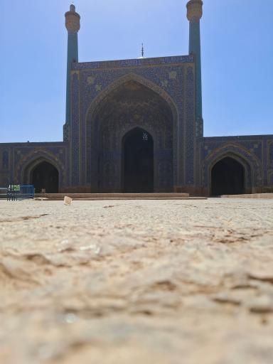 عکس ایوان فیروزه مسجد جامع عباسی