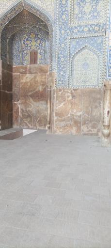 عکس ایوان فیروزه مسجد جامع عباسی