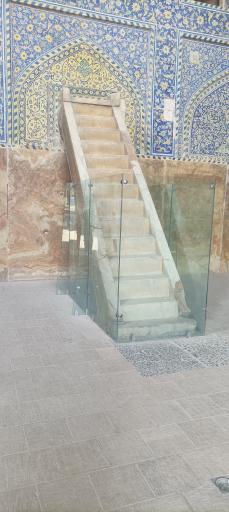 عکس ایوان فیروزه مسجد جامع عباسی