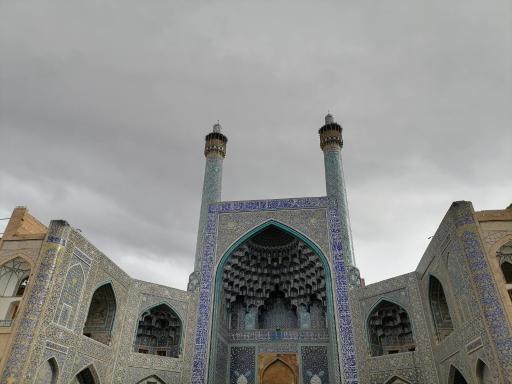 عکس ایوان فیروزه مسجد جامع عباسی