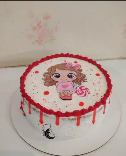 عکس کیک خانگی شاخه نبات