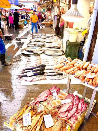 عکس راسته ماهی فروشان