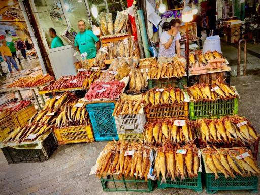 عکس راسته ماهی فروشان