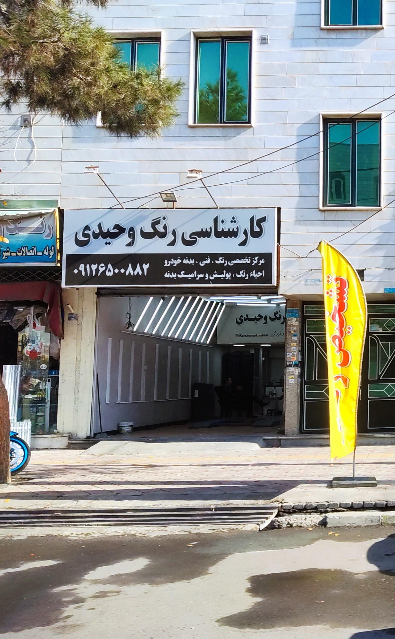 عکس تشخیص رنگ و کارشناسی وحیدی 