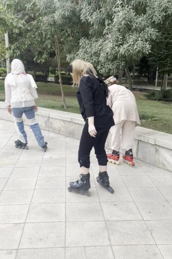 عکس آموزش اسکیت