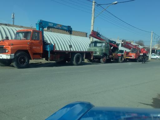 عکس جرثقیل حاج احمد صفری هفتوانی وپسران