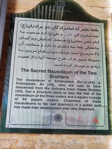 امام زادگان علی و قاسم (ع)