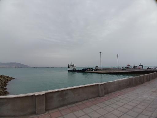 عکس اسکله بندر لافت