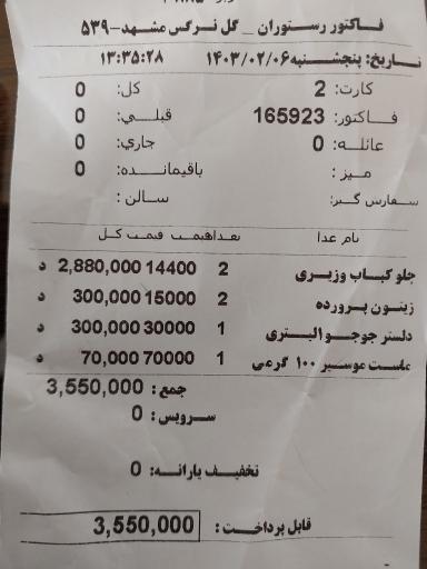 عکس تالار و رستوران گل نرگس