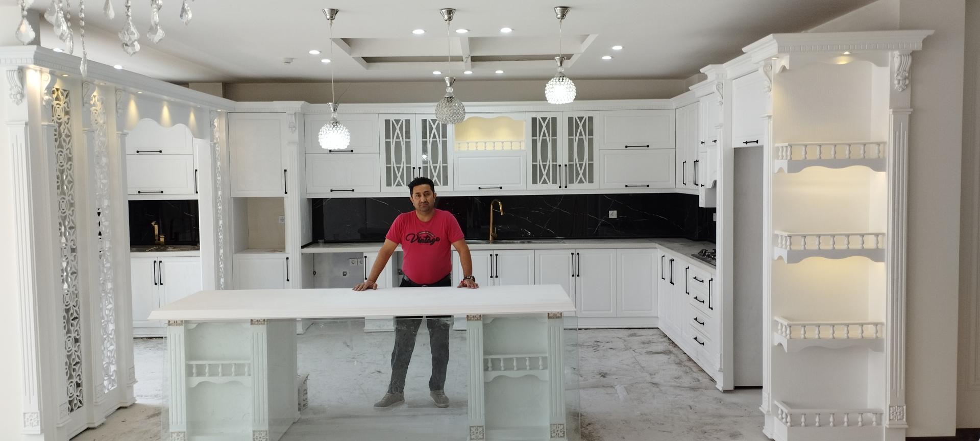 عکس کابینت mdf مرجان چوب