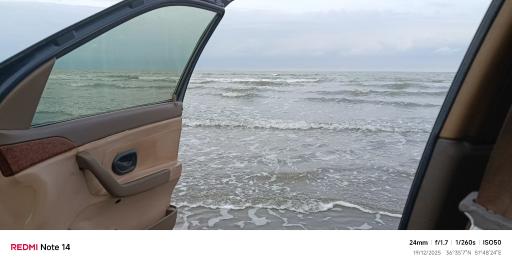 عکس ساحل دریا محمودآباد