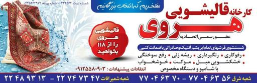 عکس قالیشویی هروی