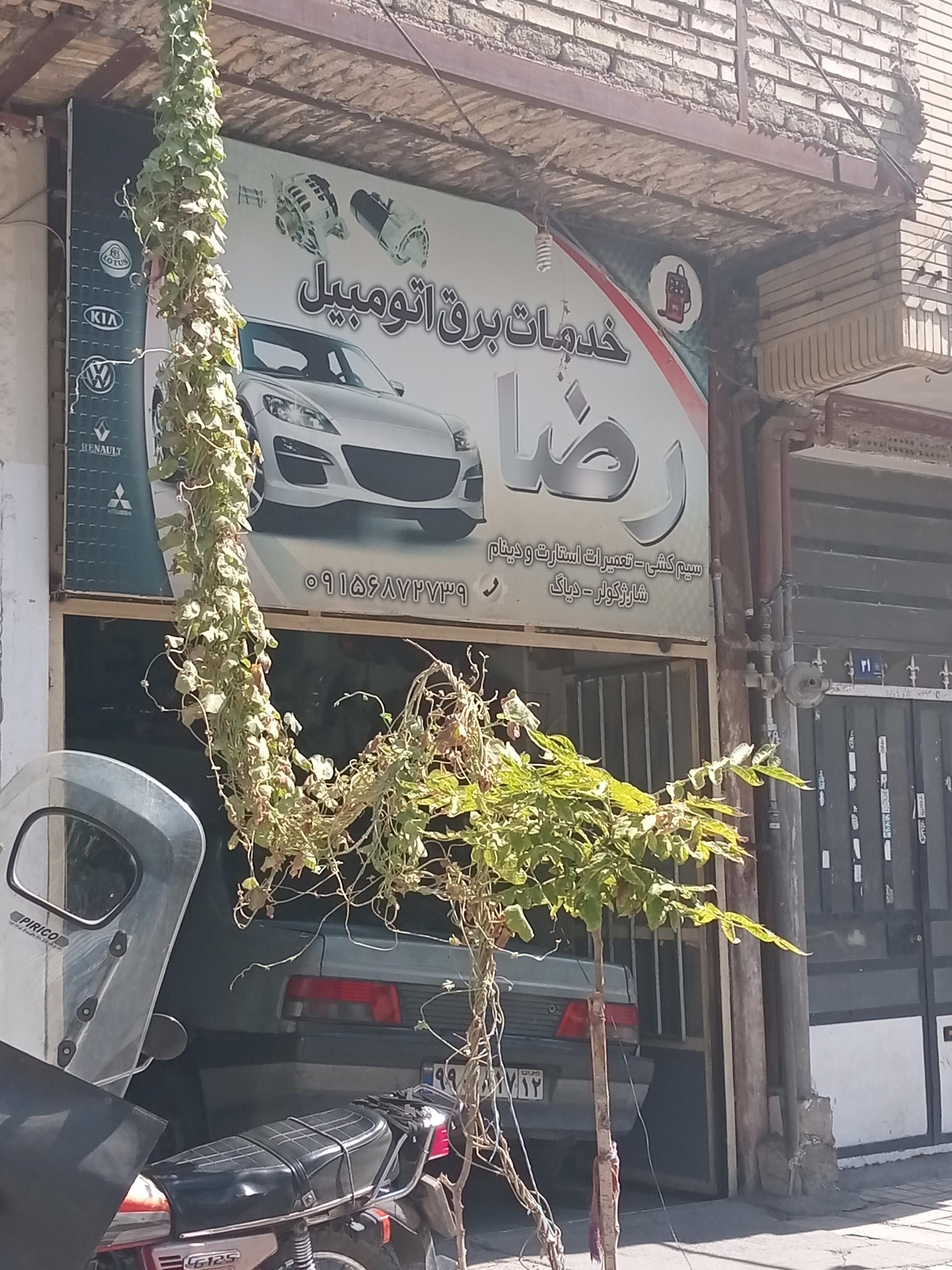 عکس برق اتوموبیل رضا