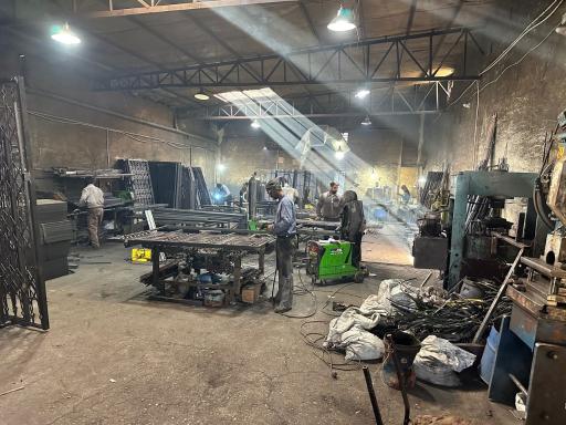 عکس تولیددرب آکاردئونی ایمن صنعت حسین پور