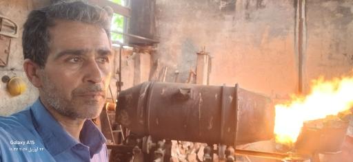 عکس ریخته گری حسن قاری