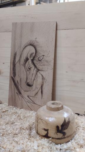 عکس کارگاه نجاری پدر ژپتو 