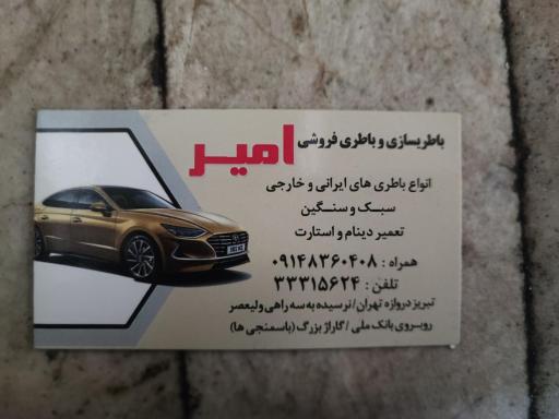 عکس باتری سازی امیر