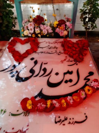 عکس مزار شهید محمد امین ردانی پور 