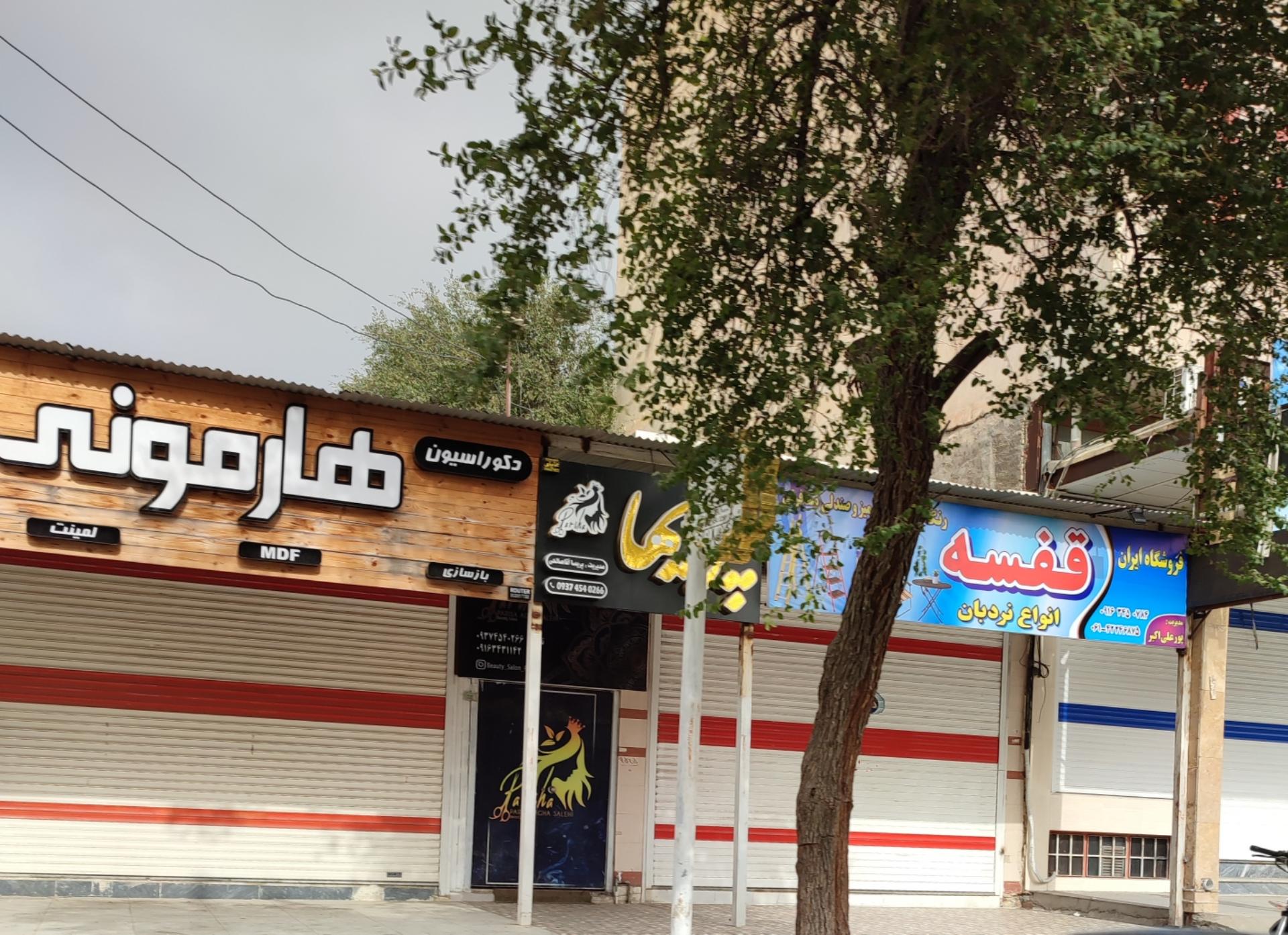 عکس انواع نردبان و قفسه مغازه ها