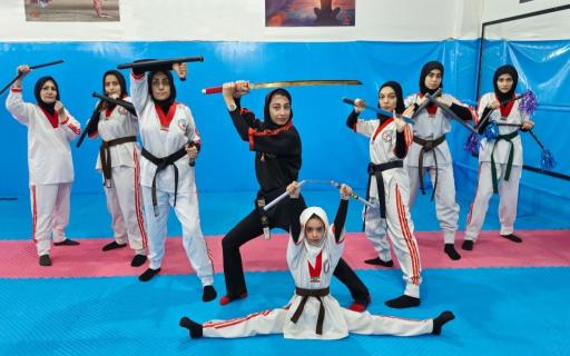 کلاس دفاع شخصی و کار با سلاح بانوان ابوذر