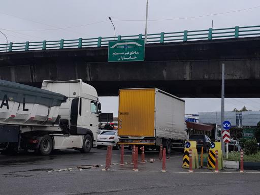 عکس تقاطع غیرهمسطح جانبازان