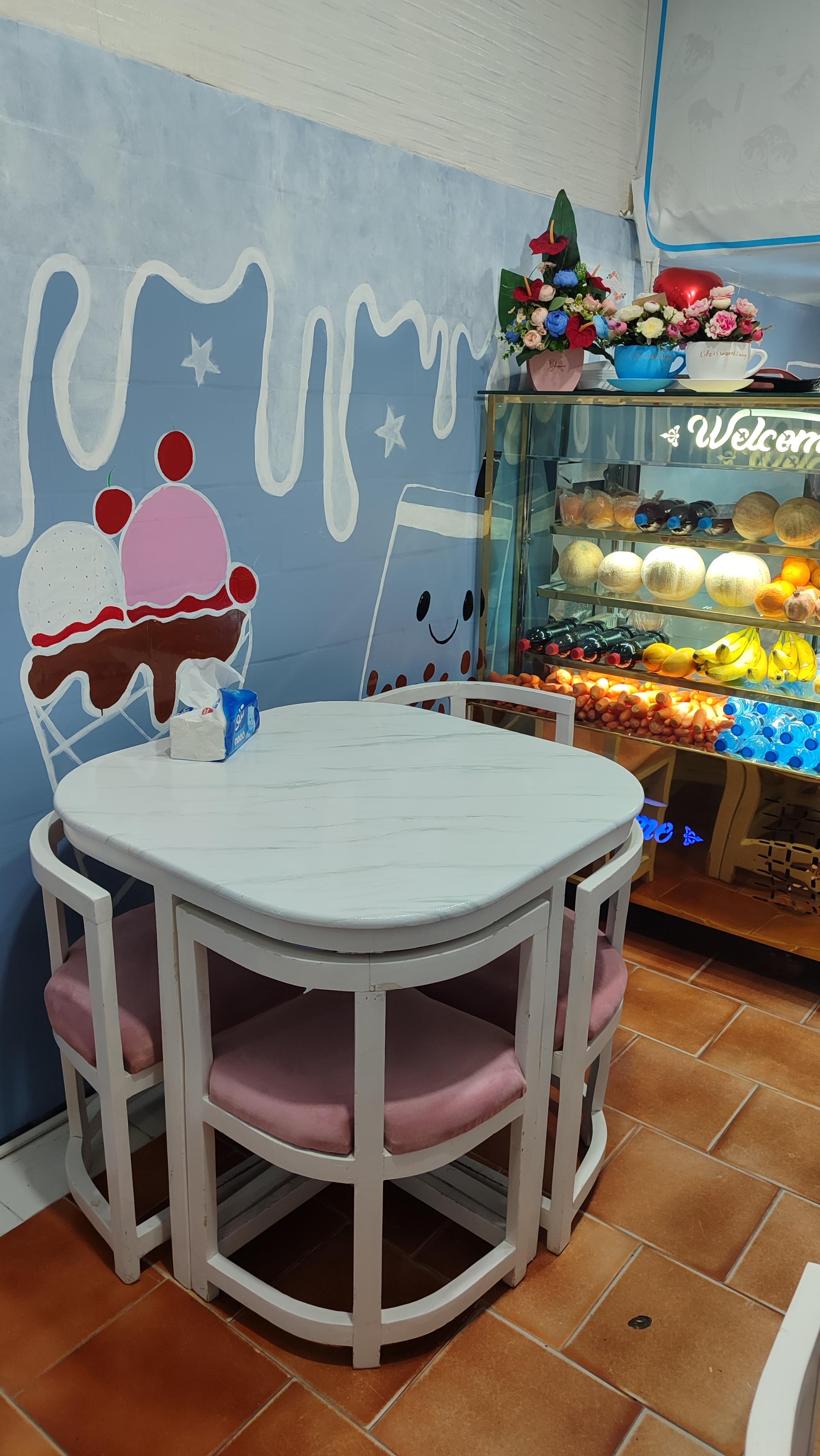 عکس آبمیوه و بستنی سین