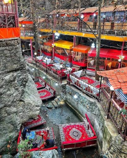 عکس سفره خانه سنتی دل کوه