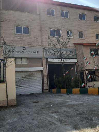 عکس شهرداری و آتش نشانی گزنک