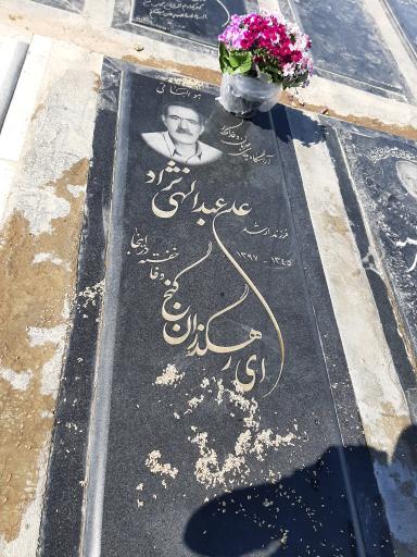 عکس مزار علی عبدالهی نژاد