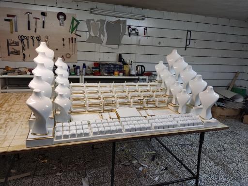 عکس طراحی و ساخت ویترین طلا و جواهر نوین دکور