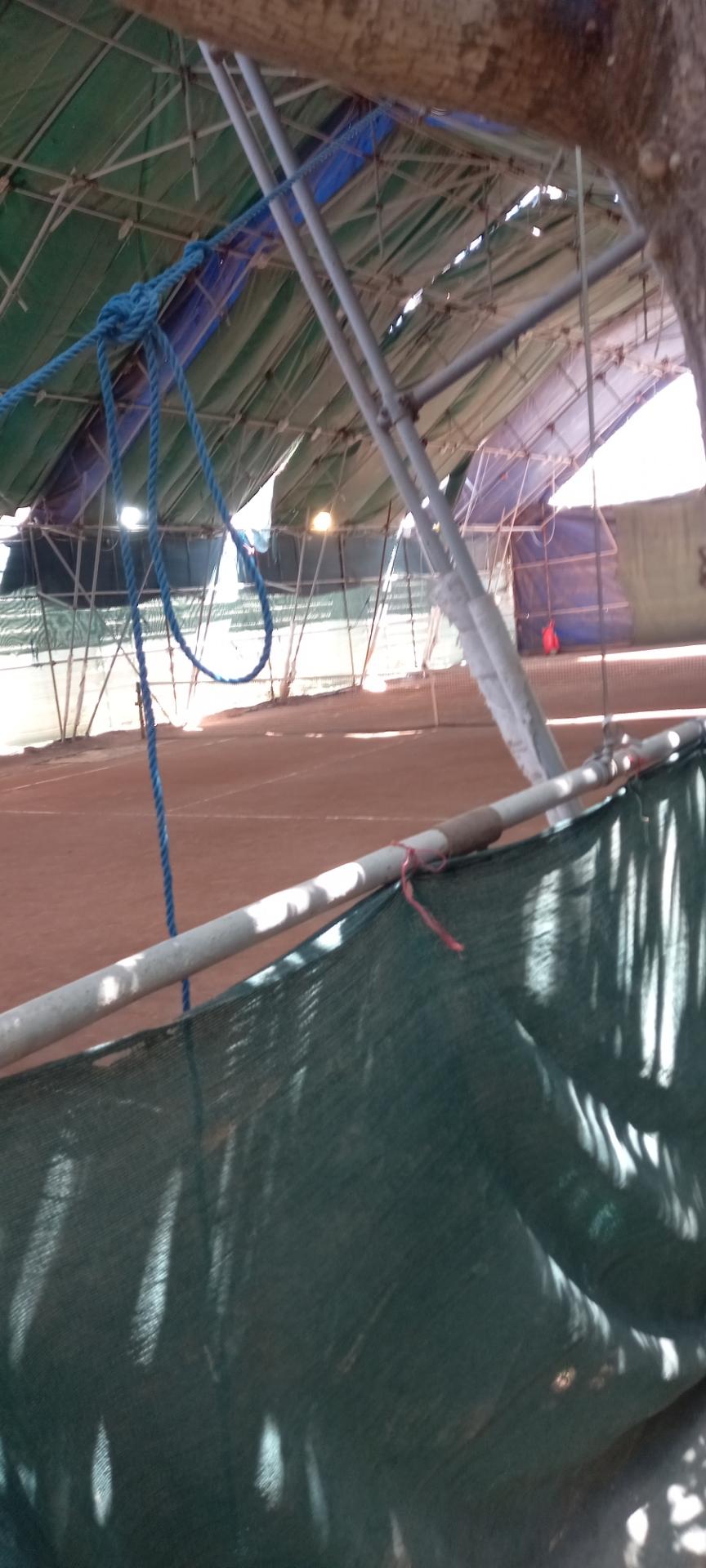 عکس زمین تنیس کاج