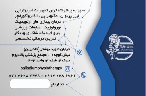 عکس فیزیوتراپی پالادیوم شیراز 