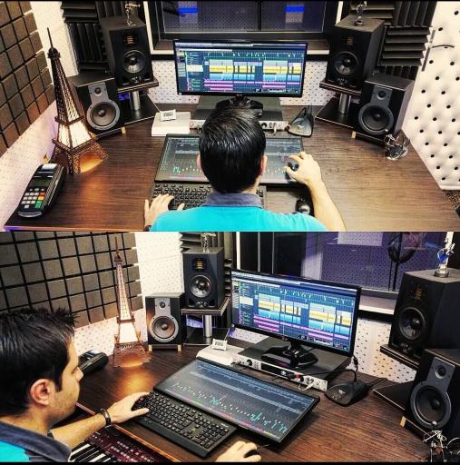 عکس استودیو صدابرداری، آهنگسازی و تنظیم موسیقی