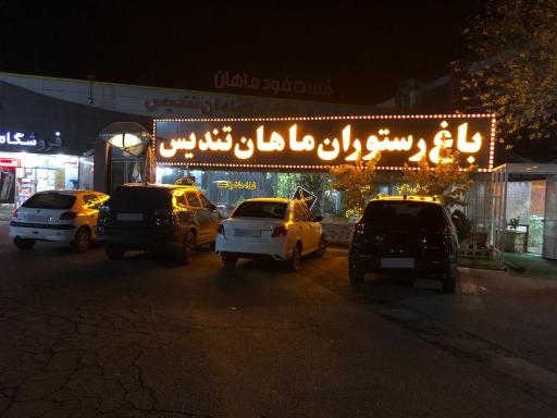 عکس باغ رستوران ماهان تندیس