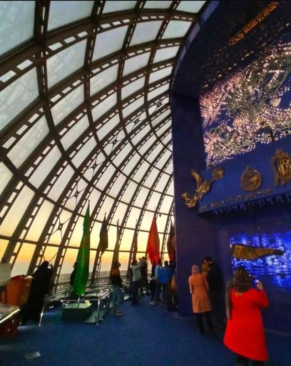 عکس آسمان نمای برج میلاد