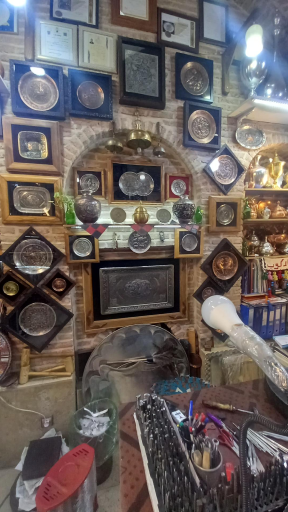 عکس صنایع دستی و قلمزنی دارکوب