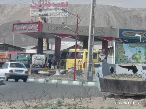 عکس پمپ بنزین و گازوییل صدف (ماشین سنگین)