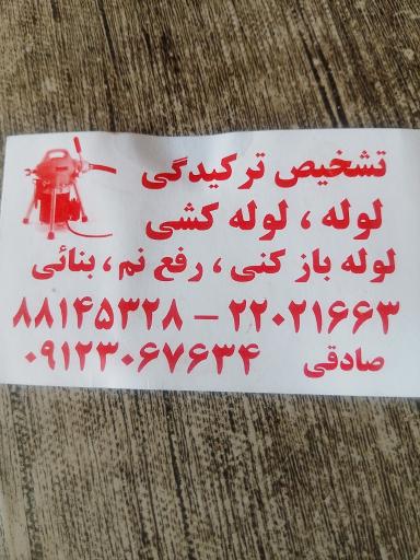 عکس موسسه خدماتی بهاران صادقی ( تشخیص ترکیدگی لوله )
