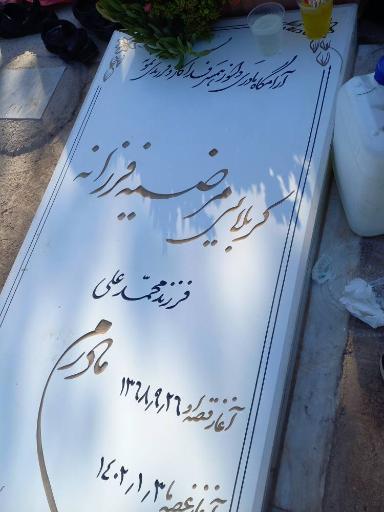 عکس مزار مرضیه فرزانه