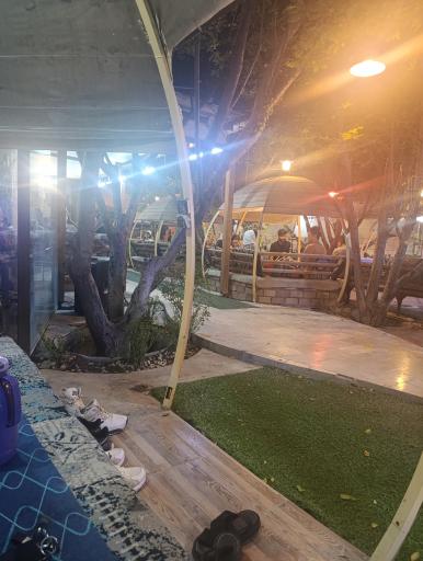 عکس باغ رستوران برکه