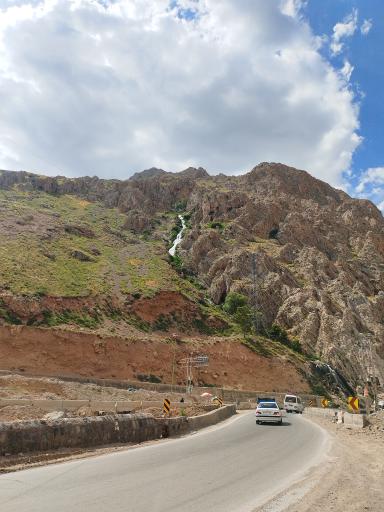 عکس آبشار یخی دامنه جنوبی دماوند 