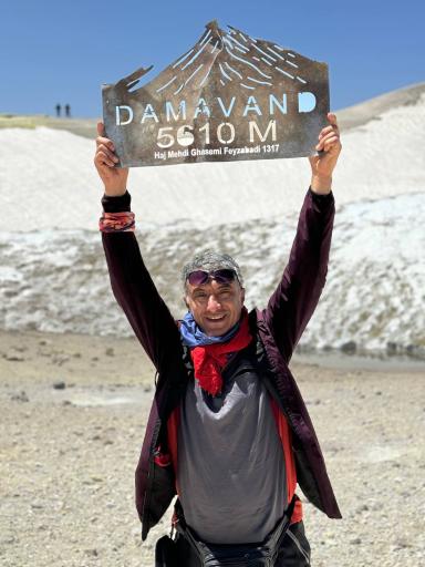 عکس آبشار یخی دامنه جنوبی دماوند 