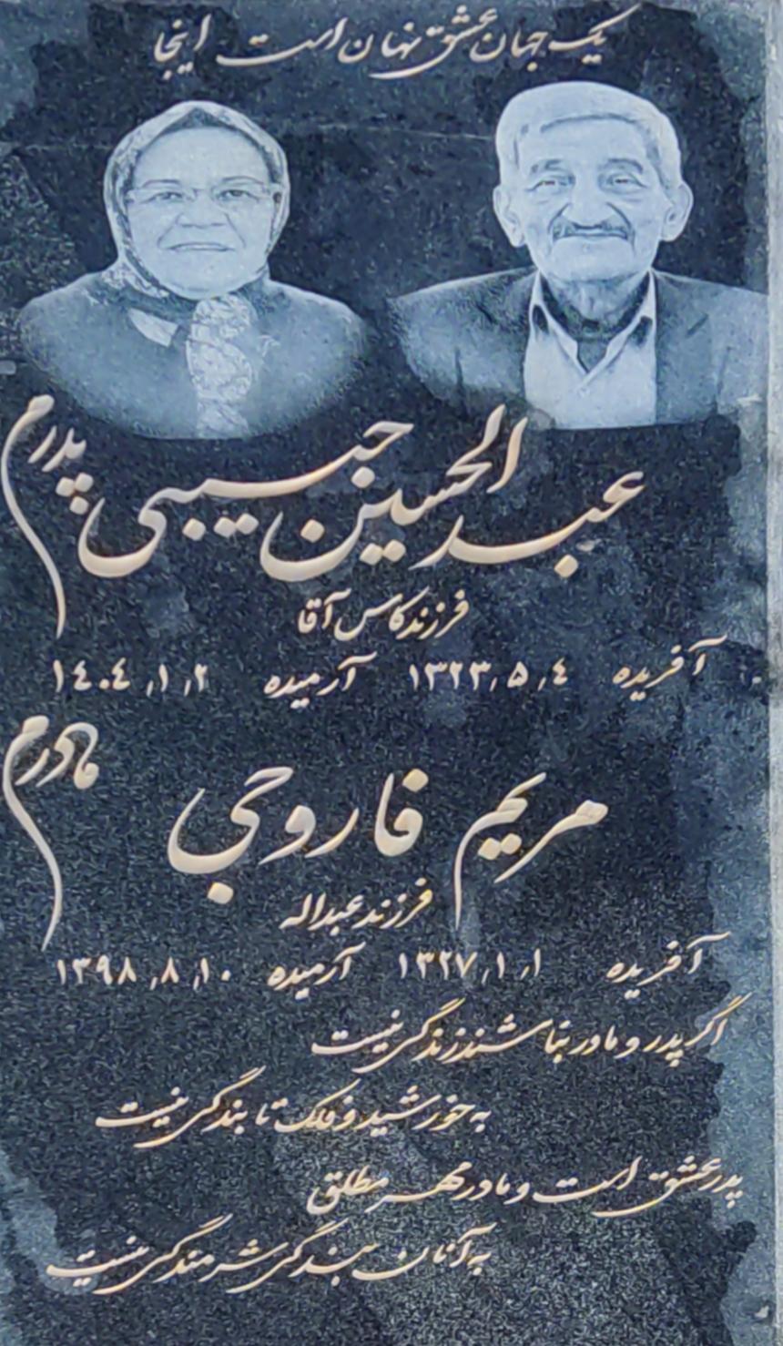 عکس مزار عبدالحسین حبیبی