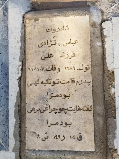 عکس مزار عباس نژادی