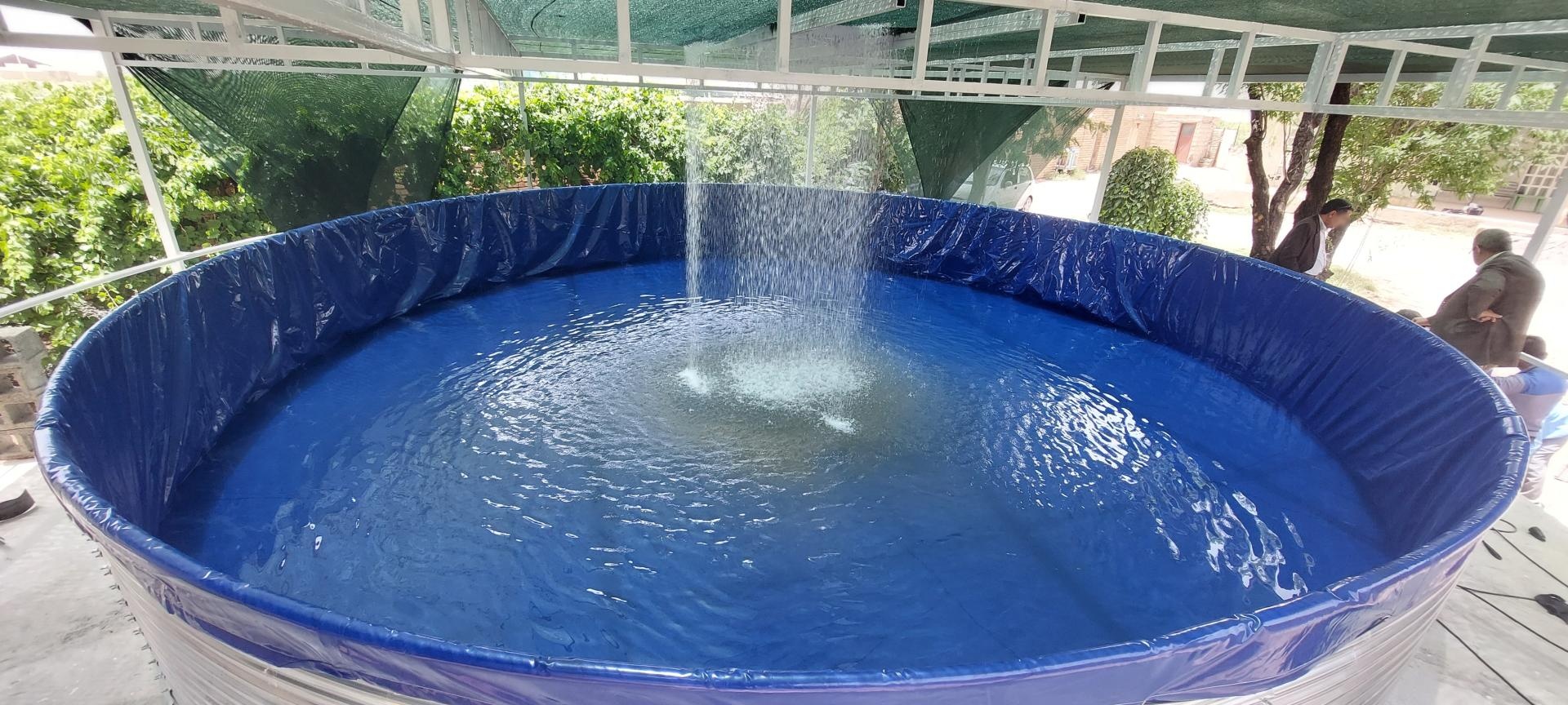 عکس استخر کشاورزی و پیش ساخته ژئوممبران یاسیناب