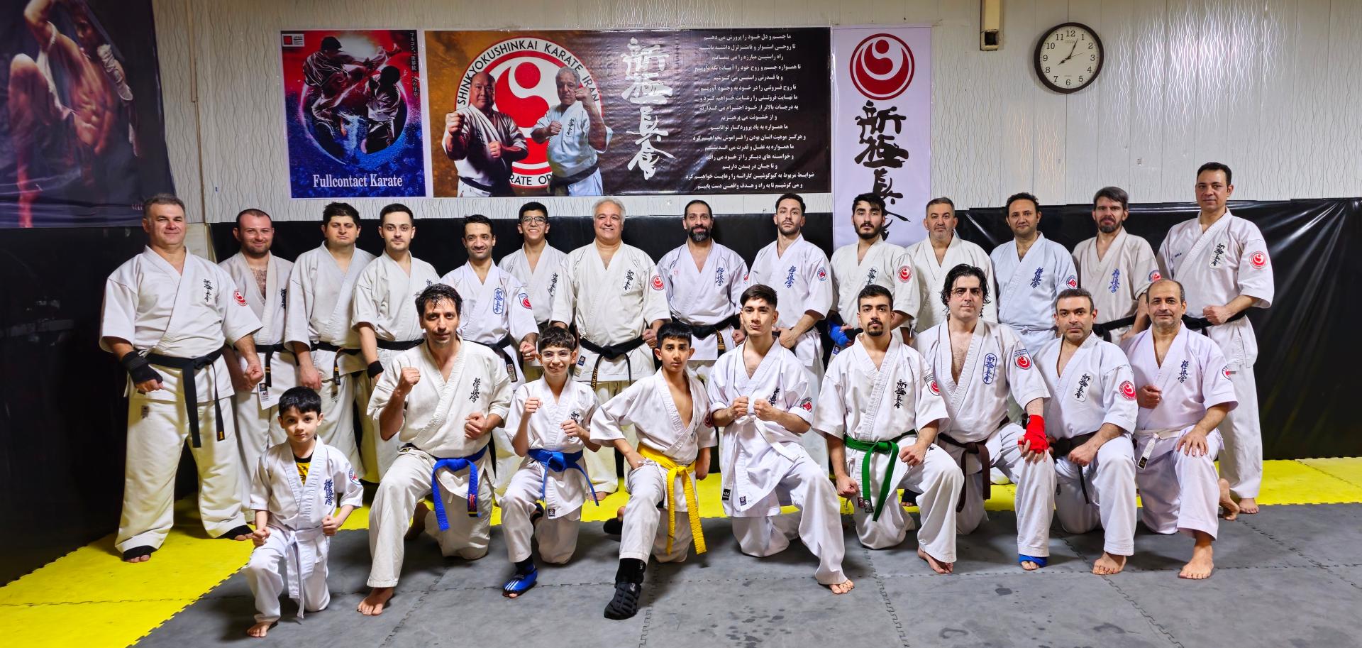 عکس آکادمی کیوکوشین کاراته شیهان مهدی کریمیان